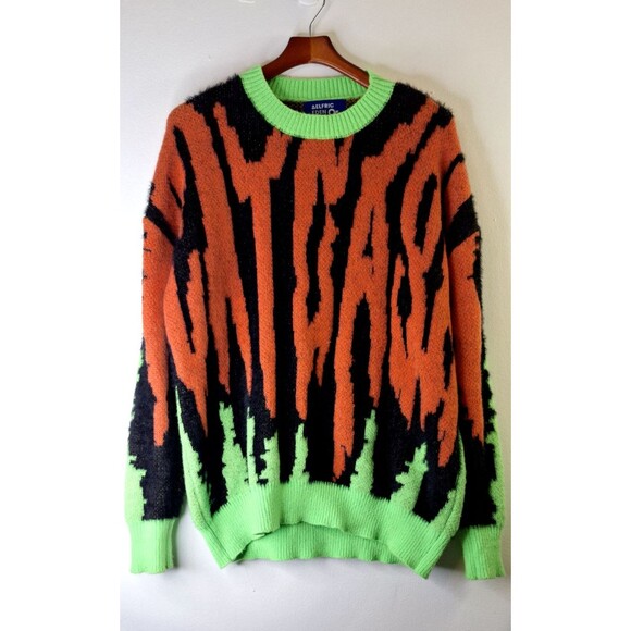 AELFRIC EDEN Crewneck Knit Sweater Men's Large Pullover Steampunk Halloween - Picture 1 of 9